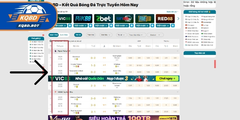 Bước 1: Xác định mốc thời gian và lịch thi đấu cụ thể